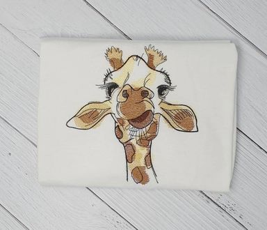 embroidery shed linda giraffe